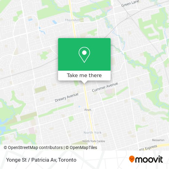 Yonge St / Patricia Av map