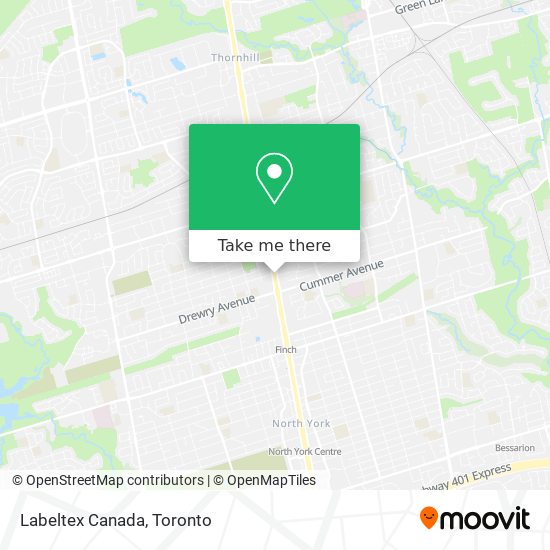 Labeltex Canada map