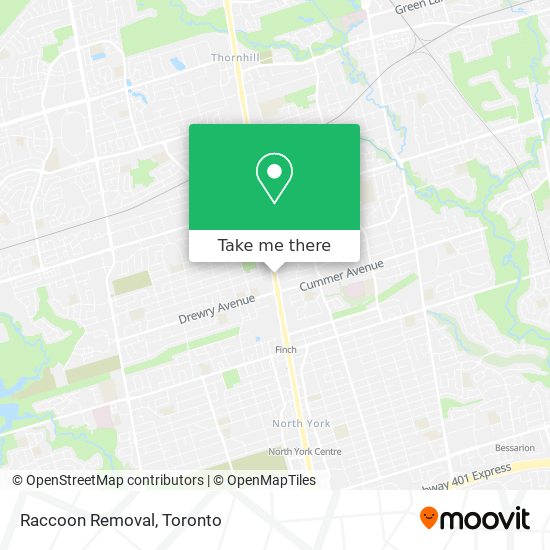 Raccoon Removal map