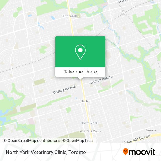 North York Veterinary Clinic map