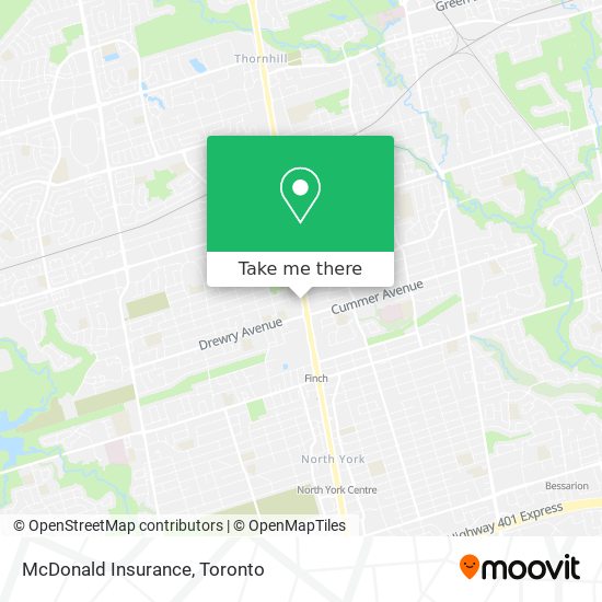 McDonald Insurance map