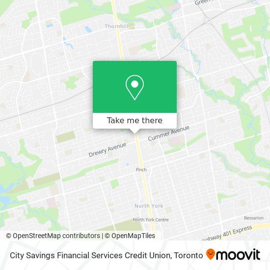 City Savings Financial Services Credit Union map