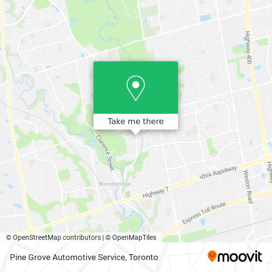 Pine Grove Automotive Service map