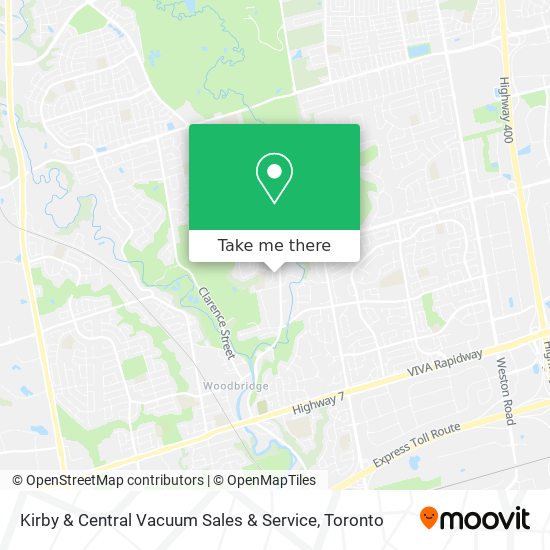 Kirby & Central Vacuum Sales & Service map