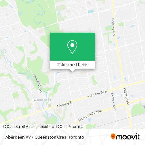 Aberdeen Av / Queenston Cres map