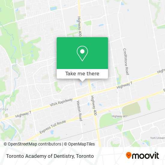 Toronto Academy of Dentistry plan