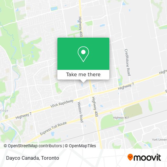 Dayco Canada map