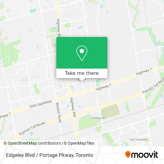 Edgeley Blvd / Portage Pkway map