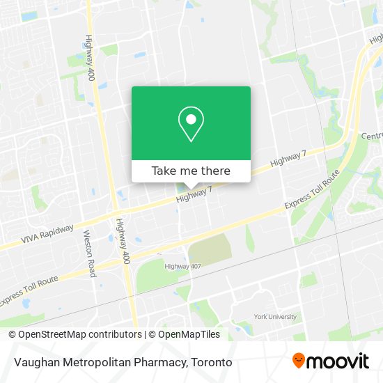 Vaughan Metropolitan Pharmacy plan