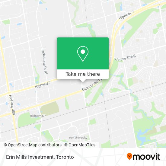 Erin Mills Investment plan