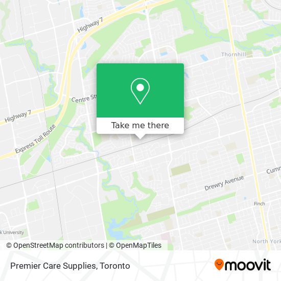 Premier Care Supplies map