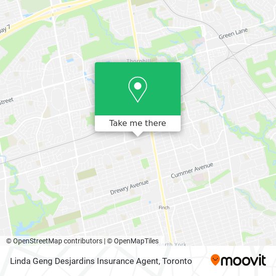 Linda Geng Desjardins Insurance Agent map