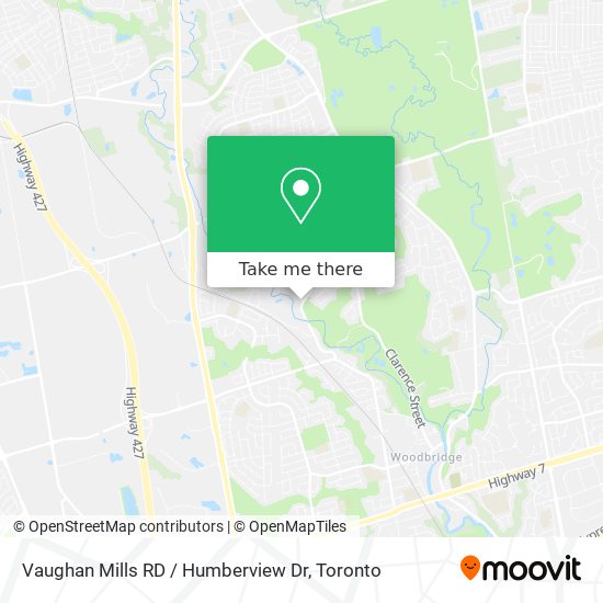 Vaughan Mills RD / Humberview Dr plan