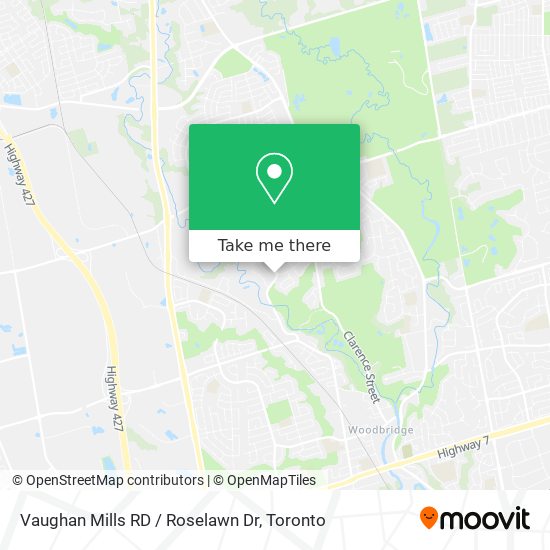 Vaughan Mills RD / Roselawn Dr plan