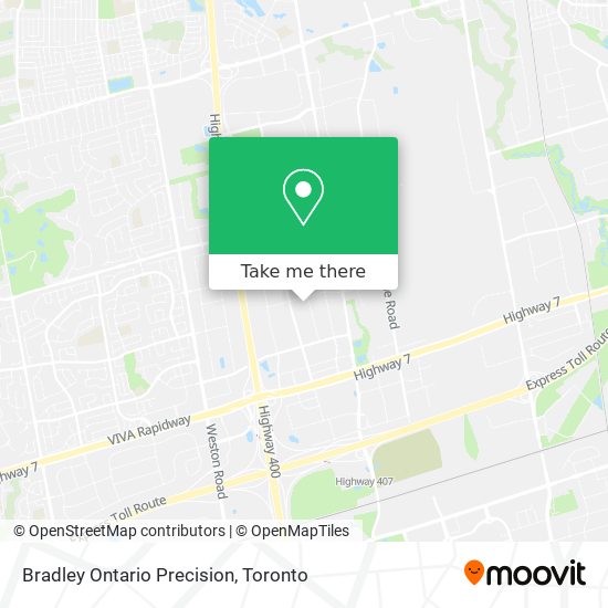 Bradley Ontario Precision plan