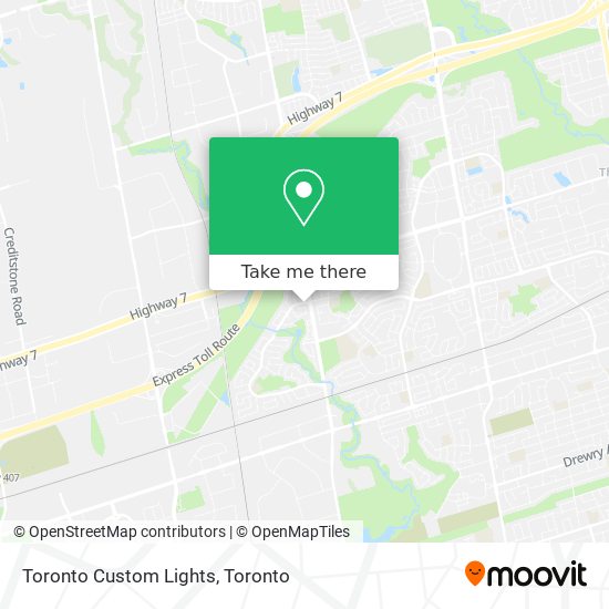 Toronto Custom Lights map