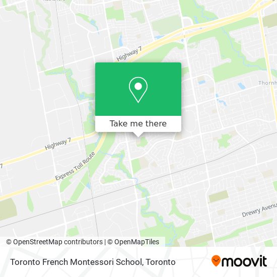 Toronto French Montessori School plan