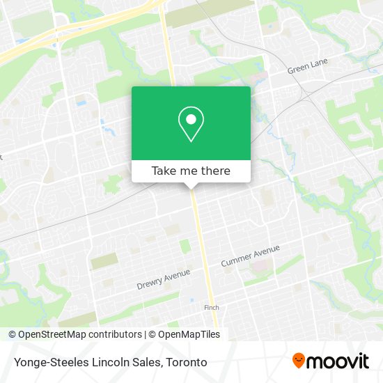 Yonge-Steeles Lincoln Sales map