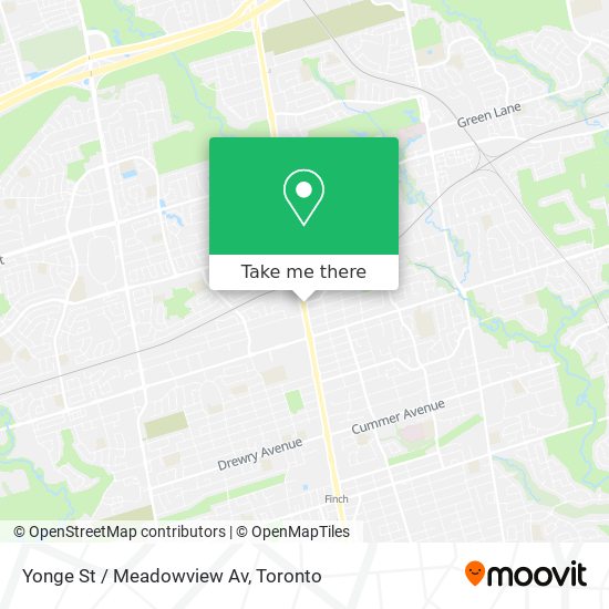 Yonge St / Meadowview Av map