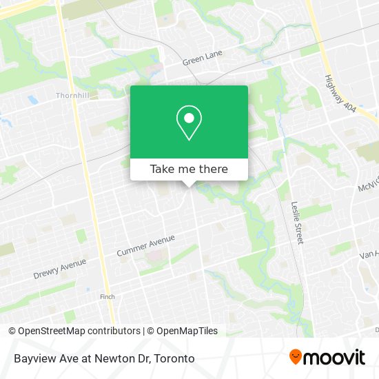 Bayview Ave at Newton Dr map