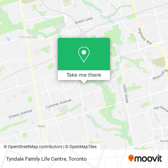 Tyndale Family Life Centre map