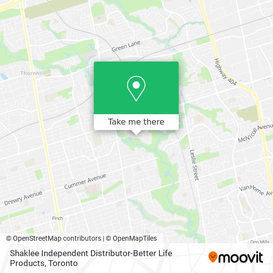 Shaklee Independent Distributor-Better Life Products map