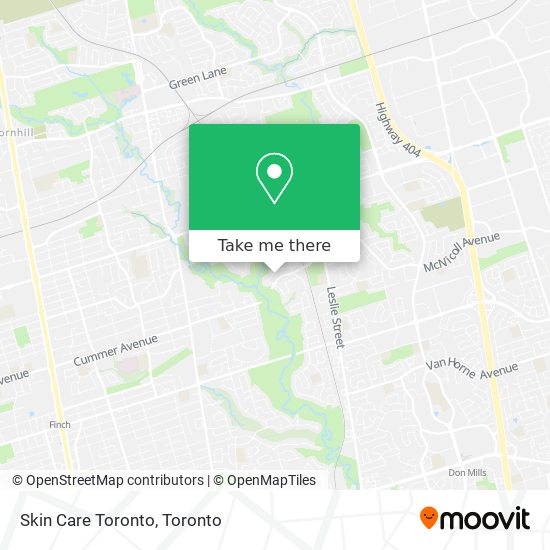 Skin Care Toronto map