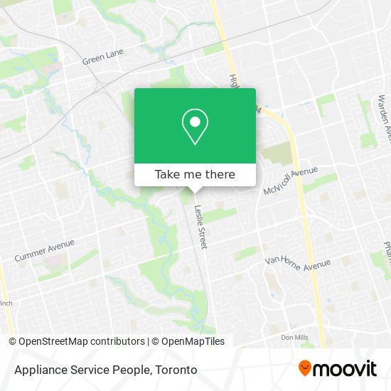 Appliance Service People map