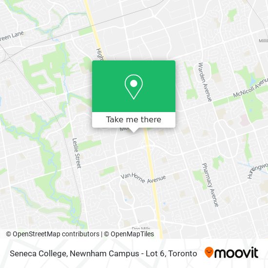 Seneca College, Newnham Campus - Lot 6 map