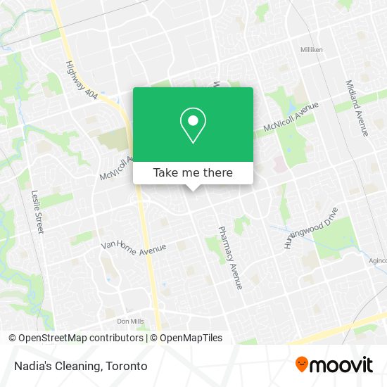 Nadia's Cleaning map