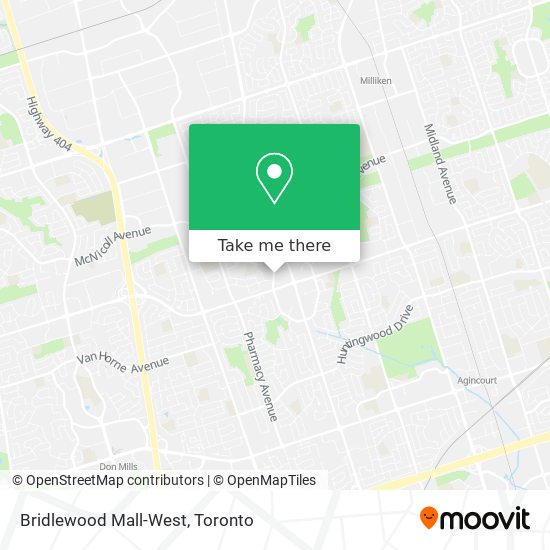 Bridlewood Mall-West map