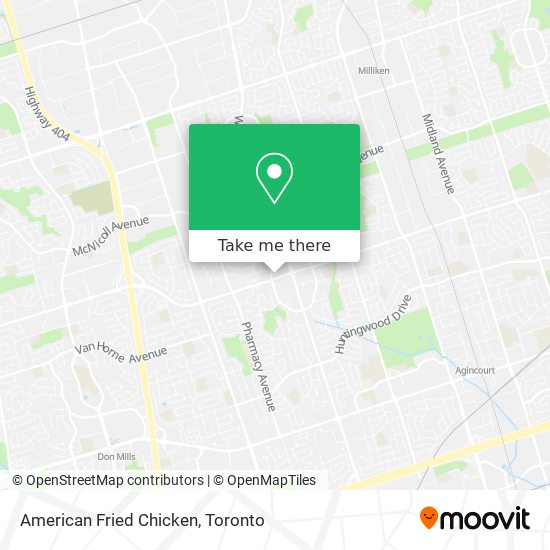 American Fried Chicken map