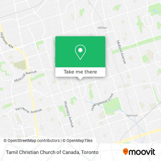 Tamil Christian Church of Canada map