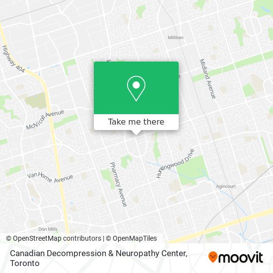 Canadian Decompression & Neuropathy Center map
