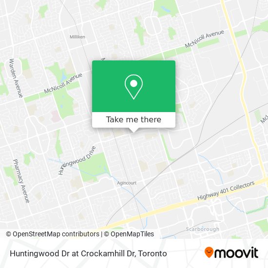 Huntingwood Dr at Crockamhill Dr map