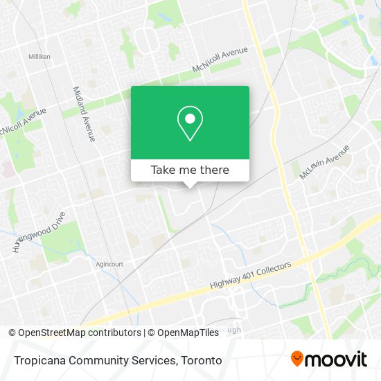 Tropicana Community Services map