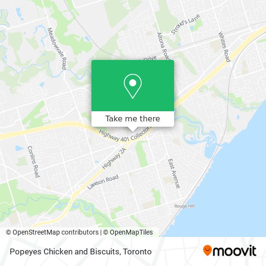 Popeyes Chicken and Biscuits map