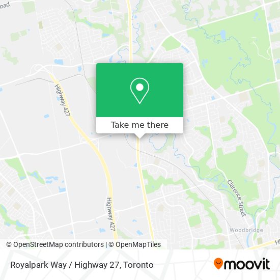 Royalpark Way / Highway 27 map