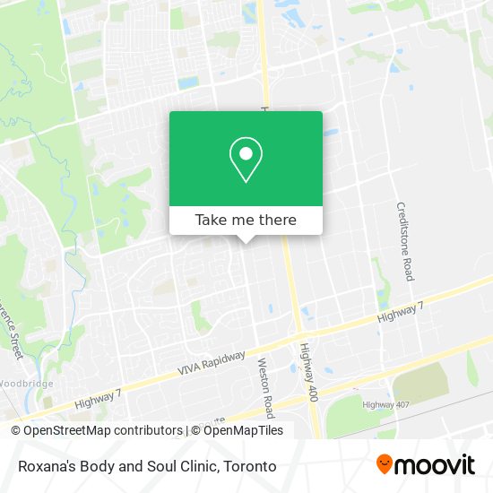Roxana's Body and Soul Clinic map