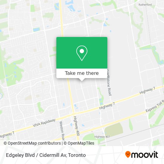 Edgeley Blvd / Cidermill Av map