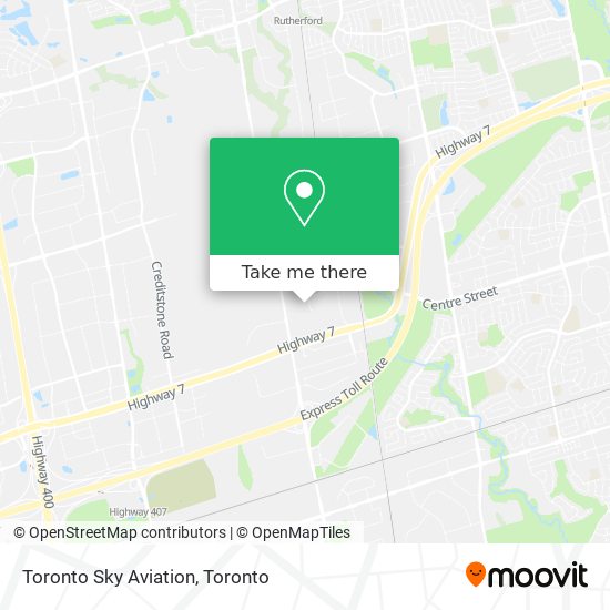 Toronto Sky Aviation map