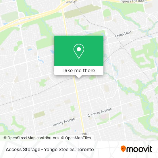 Access Storage - Yonge Steeles plan