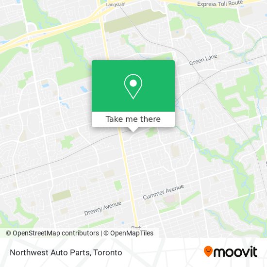 Northwest Auto Parts map