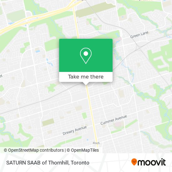 SATURN SAAB of Thornhill map