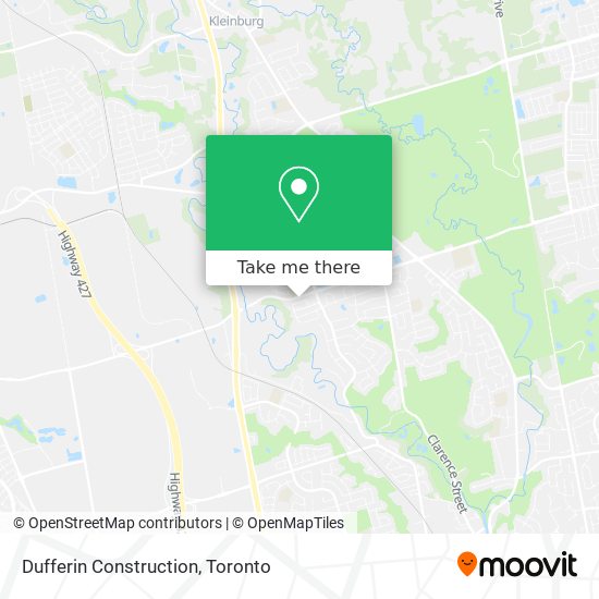 Dufferin Construction map