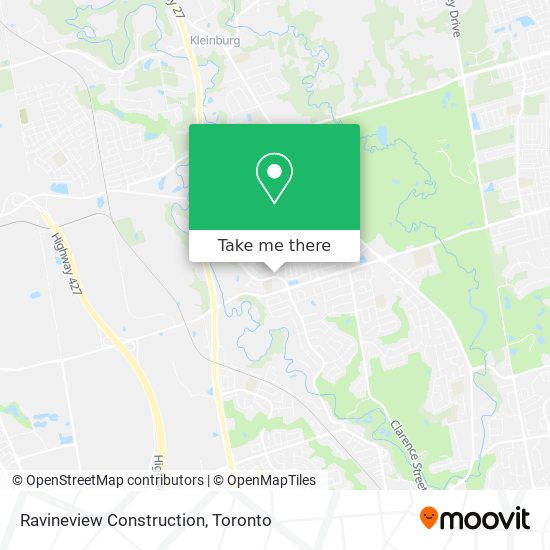 Ravineview Construction map