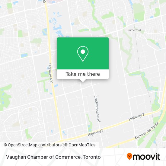 Vaughan Chamber of Commerce map