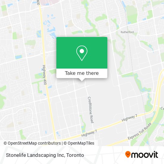 Stonelife Landscaping Inc map