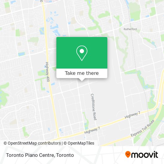 Toronto Piano Centre map