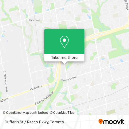 Dufferin St / Racco Pkwy map